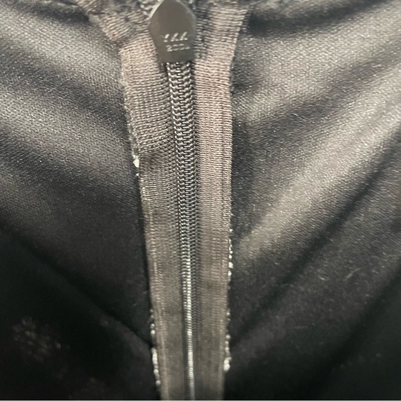 Vintage Joseph Ribkoff Couture Silver & Black Sparkle Striped Aline Evening Gown - Picture 15 of 16